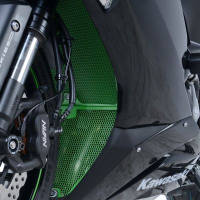 Hliníková mřížka chladiče,KAWASAKI ZX-6R, 2019-2020, Zelená